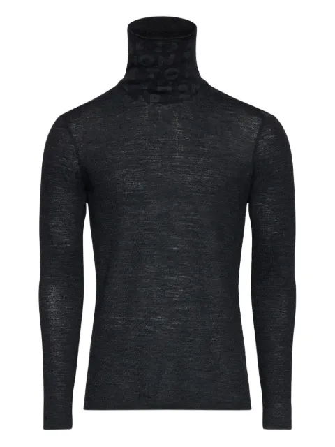 MM6 Maison Margiela roll-neck long-sleeve top Black SH2NH0011M20123