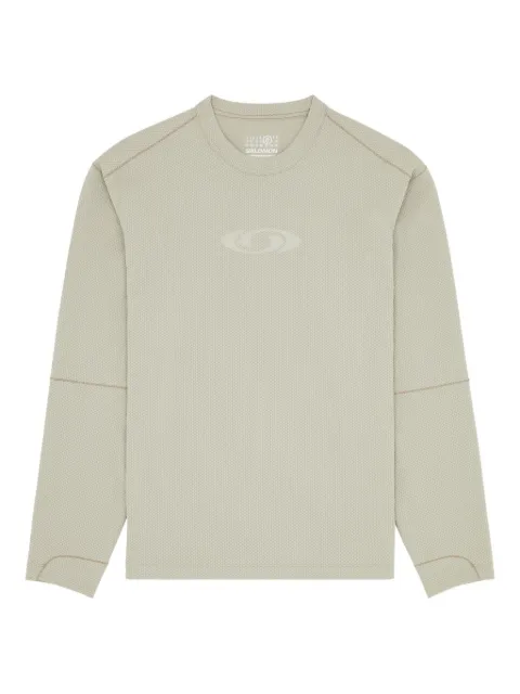 MM6 Maison Margiela X Salomon logo-embellished sweatshirt Green SH0NH0020M20139