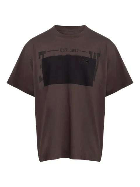 MM6 Maison Margiela graphic-print cotton t-shirt Brown SH0GC0053M20050