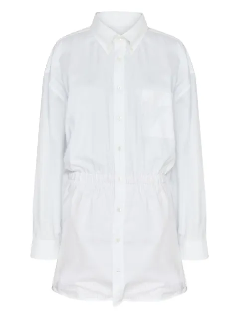Maison Margiela elasticated-waist cotton shirt White S29FP0140M35308