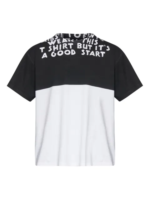 MM6 Maison Margiela graphic-print panelled T-shirt White SH2GC0033M20048