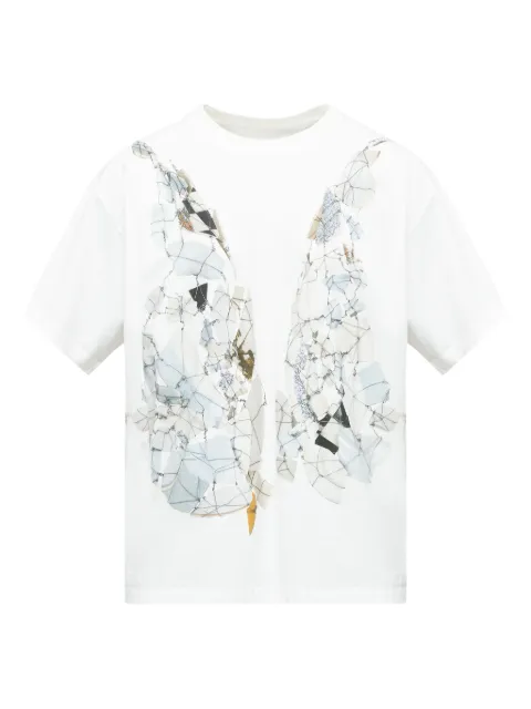 MM6 Maison Margiela fragmented wings graphic T-shirt White SH0GC0056S24312