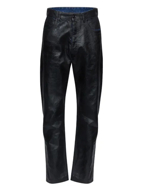 MM6 Maison Margiela waxed-effect jeans Black SH2LA0038M30017