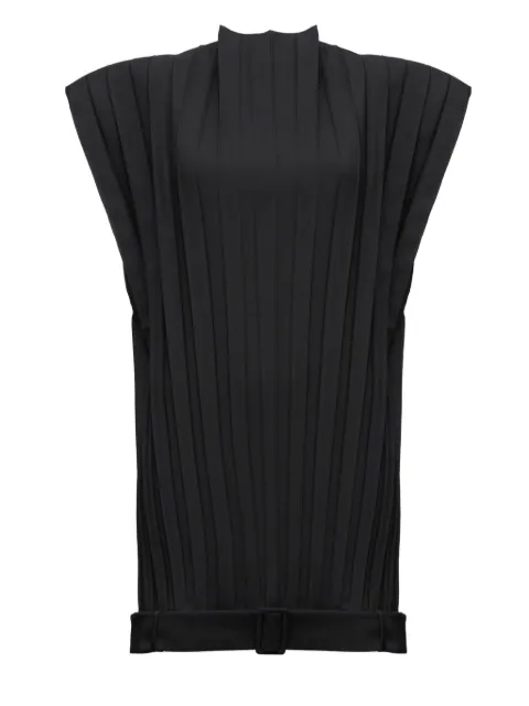 MM6 Maison Margiela pleated sleeveless mini dress Black S62DA0056M35436