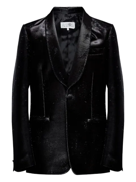 MM6 Maison Margiela textured blazer Black SH2BN0015M35610