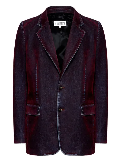 MM6 Maison Margiela denim blazer Purple SH2BN0019M30039