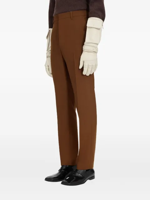 MM6 Maison Margiela creased wool trousers Brown SH2KA0051M35621