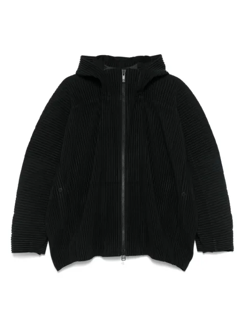 Homme Plissé Issey Miyake plissé hooded jacket Black HP56JL121