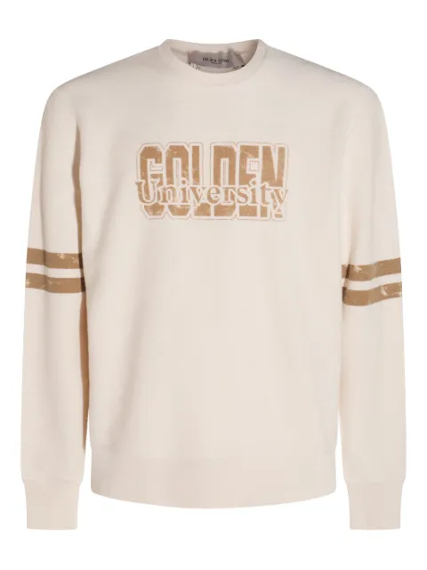 Golden Goose logo-graphic sweatshirt Neutrals GMP01223P002135