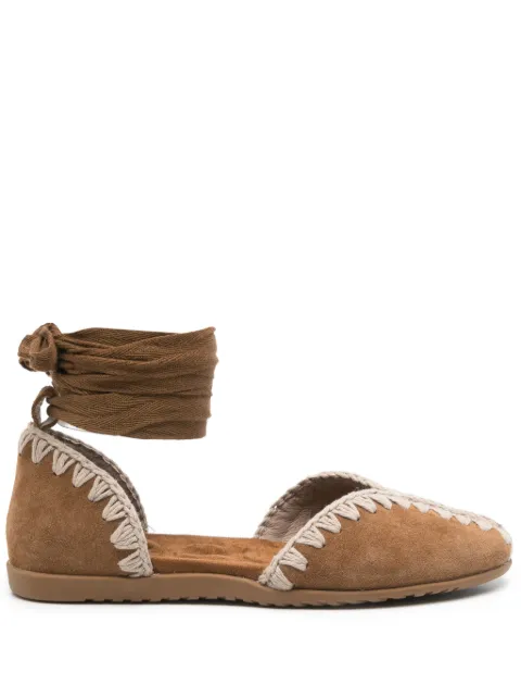 Mou suede ballet flats Brown SW731001A