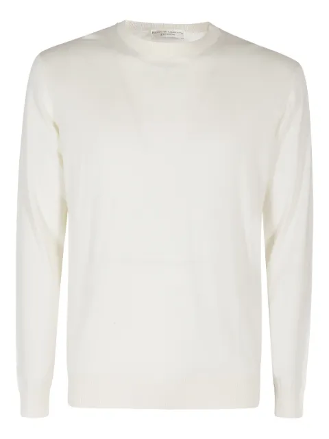 Filippo De Laurentiis crew-neck fine-knit sweater Neutrals GC1MLSU12R