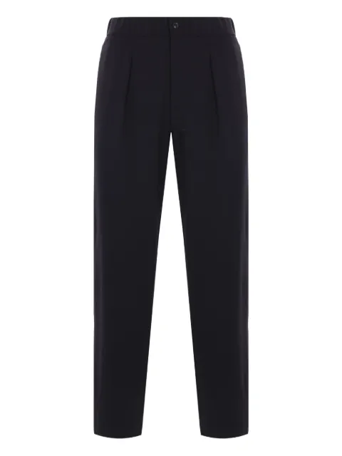 Giorgio Armani pleated elasticated-waist trousers Black GM000576TE10043