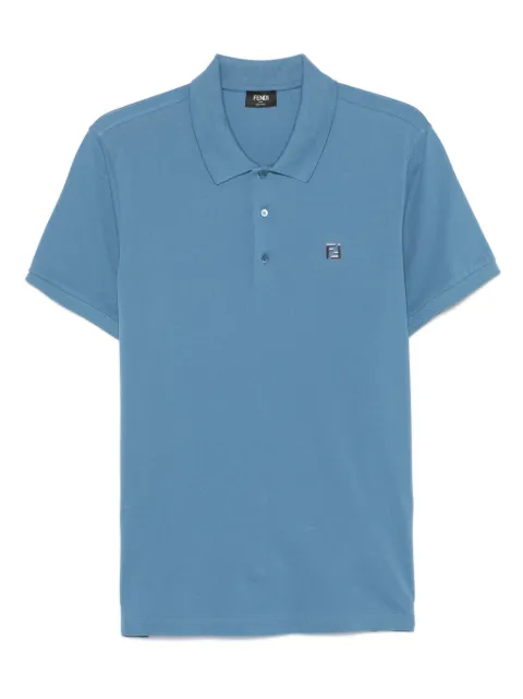 FENDI Air Force polo shirt Blue FY0985AUA5