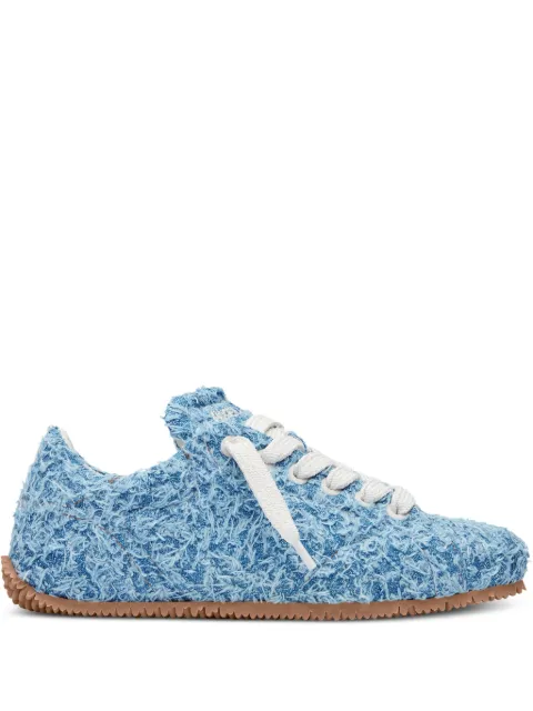 Axel Arigato Tact frayed-denim lace-up sneakers Blue F3182001
