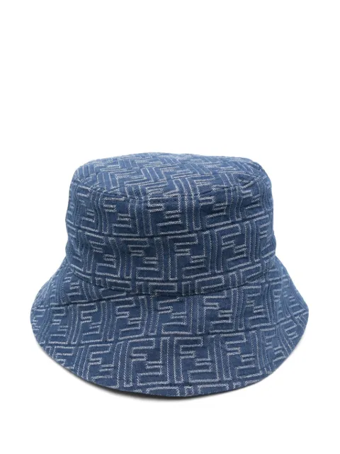 FENDI cotton bucket hat Blue FXQ801AV93