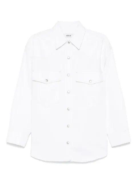 AGOLDE press-stud shirt White A73571500