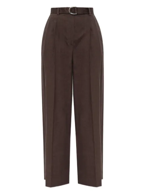 Helmut Lang high-waisted belted trousers Brown P05HW201