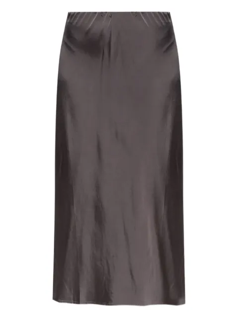 MUNTHE satin-finish midi skirt Grey 247120124711