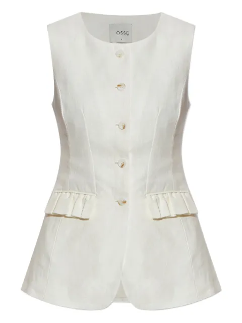 Posse linen waistcoat Neutrals PS1335