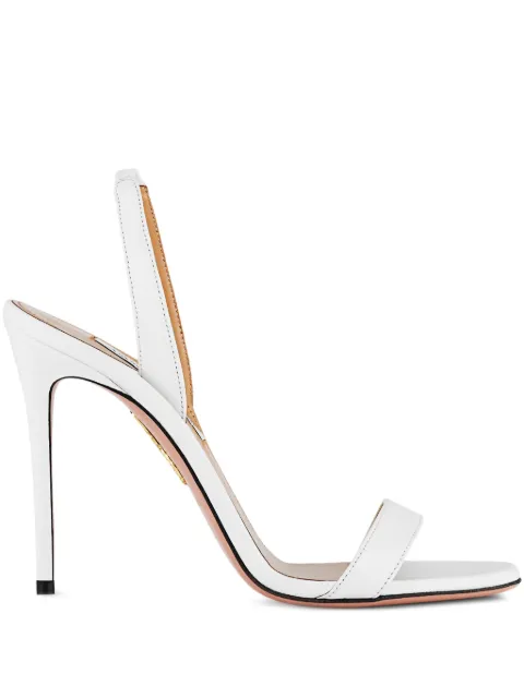 Aquazzura 105mm So Nude sandals White SNUHIGS0NAP