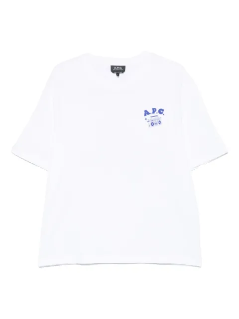 A.P.C. logo-print T-shirt White COHGSM26530