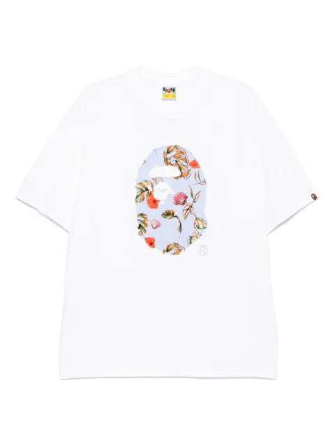 A BATHING APE® logo-printed t-shirt White 001TEL301335M
