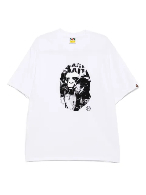 A BATHING APE® logo-printed t-shirt White 001TEL301333M