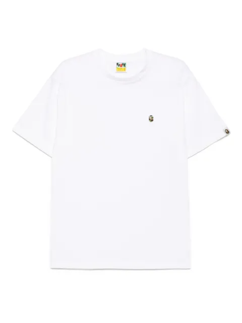A BATHING APE® logo-embroidered t-shirt White 001TEL301004M