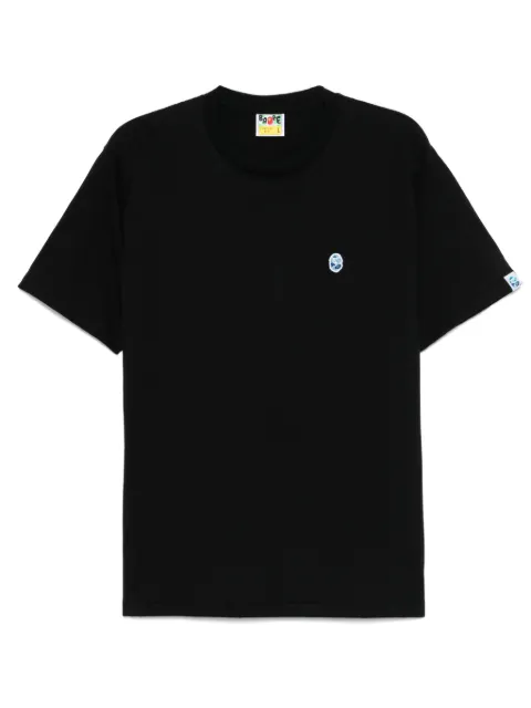 A BATHING APE® logo-embroidered T-shirt Black 001TEL301004M