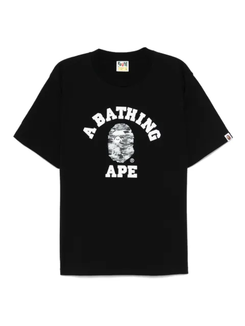 A BATHING APE® logo-printed T-shirt Black 001TEL301025M