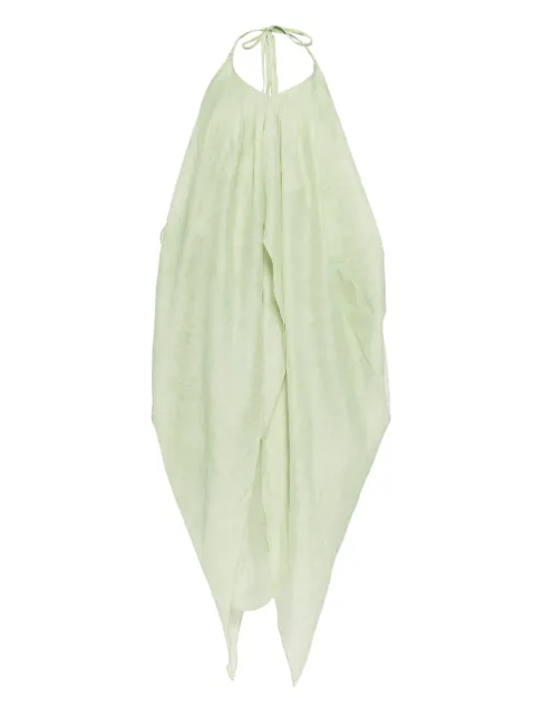 tout a coup halter midi dress Green S154AU5