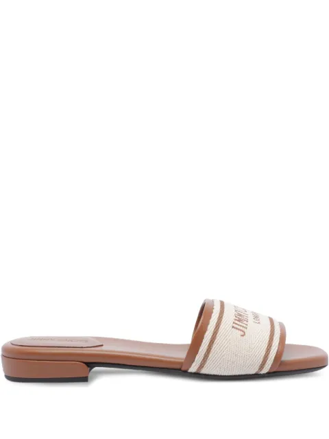 Jimmy Choo Joa flat sandals Neutrals JOAFLATFQTTANLATTE