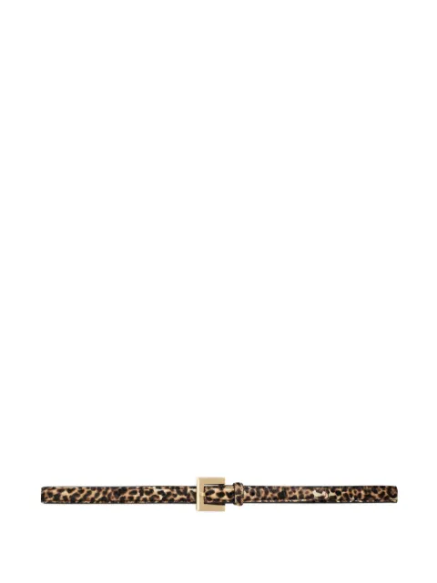 ANINE BING leopard-print square-buckle belt Brown A1211440LPR1LEOPARD