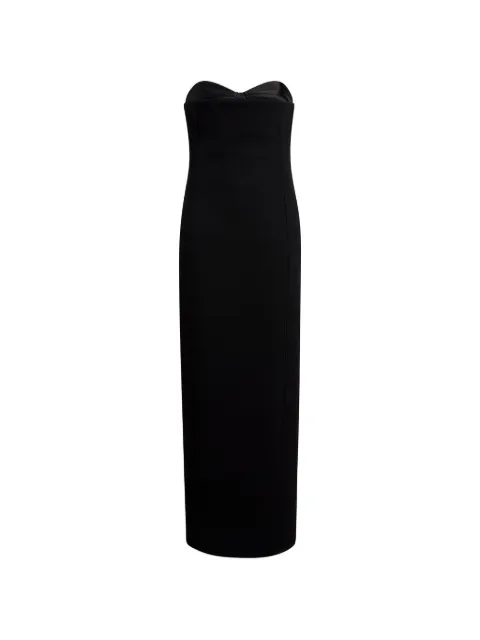 KHAITE strapless midi dress Black 54904114200