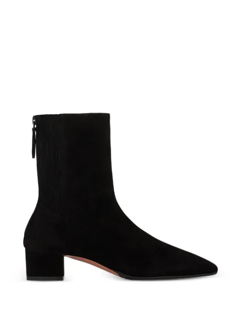 Aquazzura Saint Honore suede ankle boots Brown SHOMIDB8SUEESP