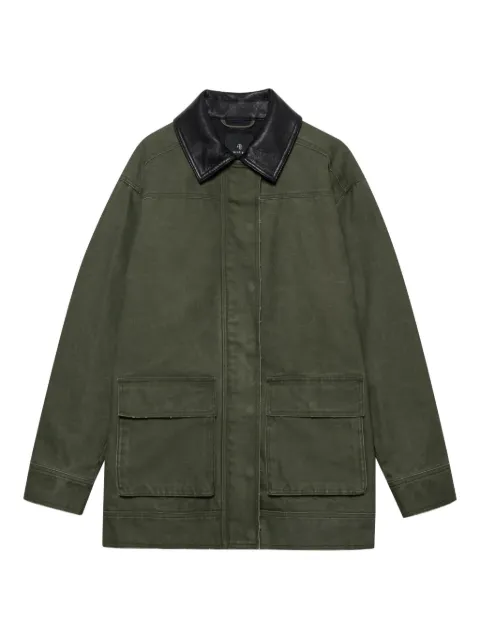 ANINE BING Sean patch-pocket military jacket Green A0111318
