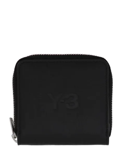 Y-3 logo-debossed leather wallet Black JD2895