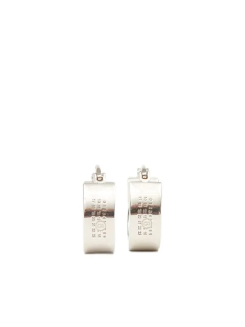 MM6 Maison Margiela Numeric hoop earrings Silver SM7VG0102SV0310