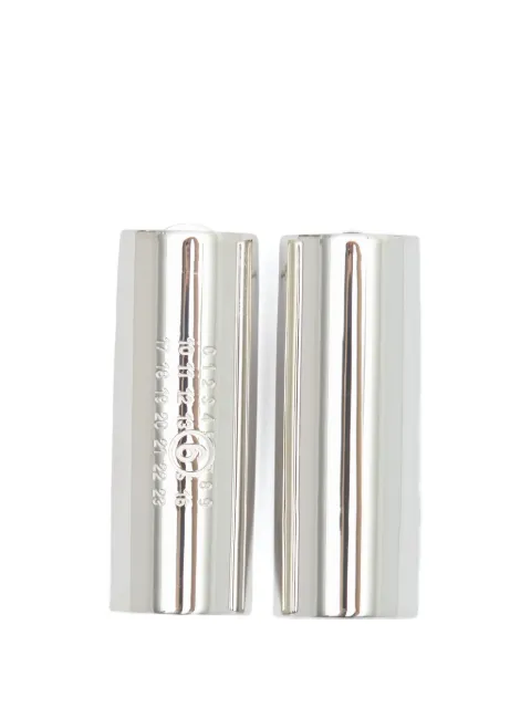 MM6 Maison Margiela Numbers-motif earrings Silver SM7VG0106P8754