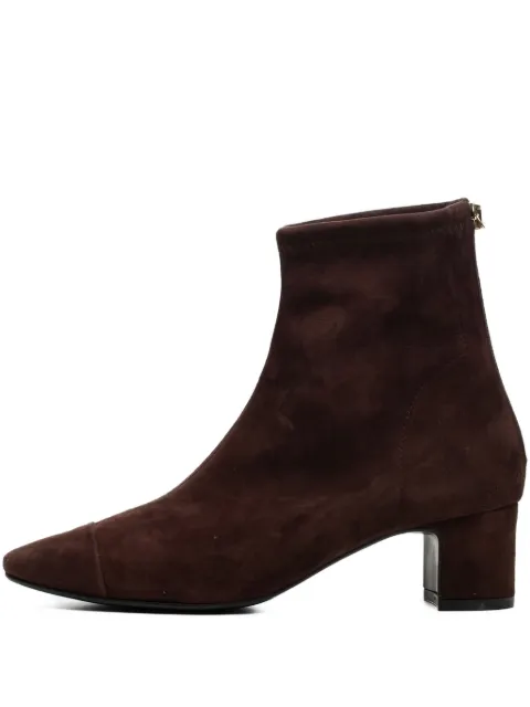 Poche Paris suede ankle boots Brown FWSUZETTE860300