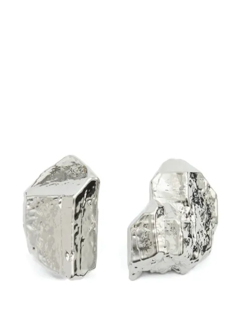 MM6 Maison Margiela rock-shaped earrings Silver SM7VG0107P8604