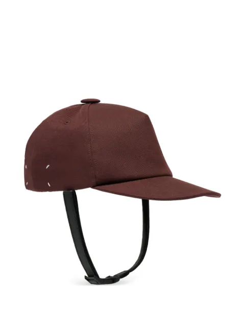 Maison Margiela strap-detail baseball cap hat Brown S50TC0079M35673