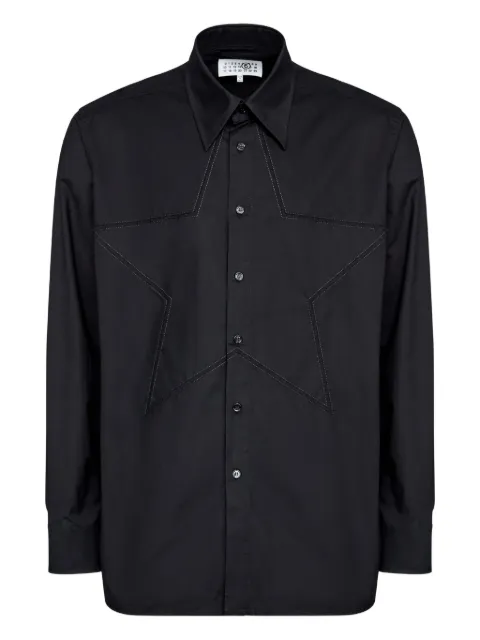 MM6 Maison Margiela cotton shirt Black SH2DT0027M35256
