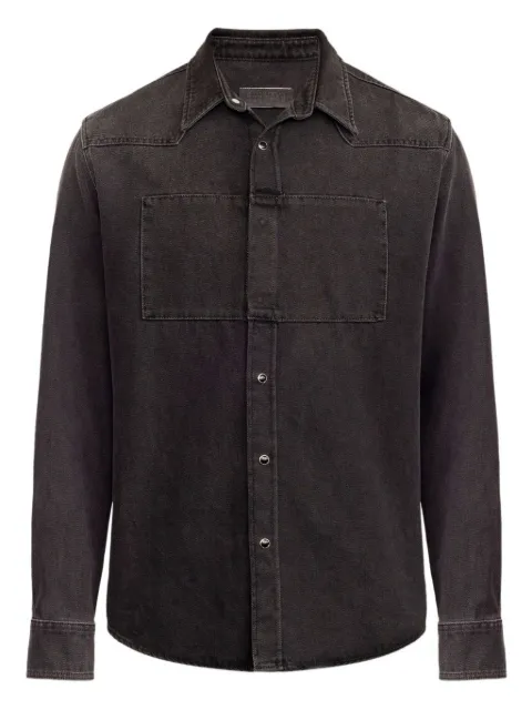 MM6 Maison Margiela cotton denim shirt Black SH0DT0031M30011
