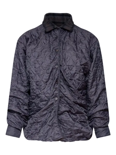 Maison Margiela quilted check-collar jacket Grey S51DT0024MTN117