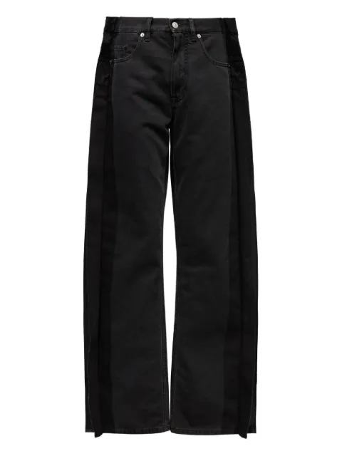 MM6 Maison Margiela jeans with overlay Black S62LB0200M30011