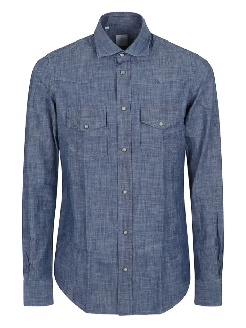 Eleventy cotton shirt Blue X75CAMA09TES0I18519N