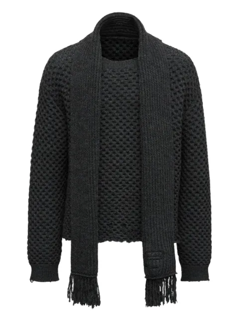 MM6 Maison Margiela virgin wool-blend sweater Grey SH0HL0035M13132