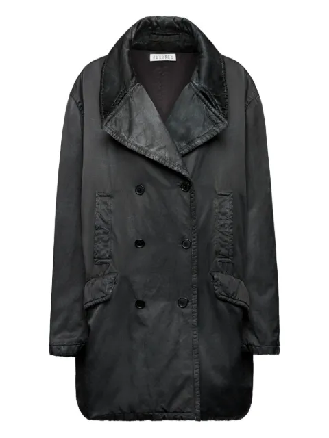 MM6 Maison Margiela double-breasted coat Black S52AA0191M35452