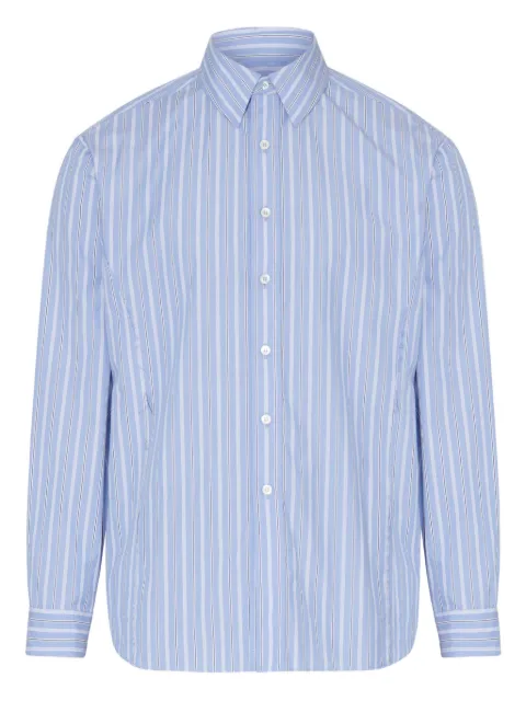 Maison Margiela striped long-sleeved shirt Blue S67DT0021M35625